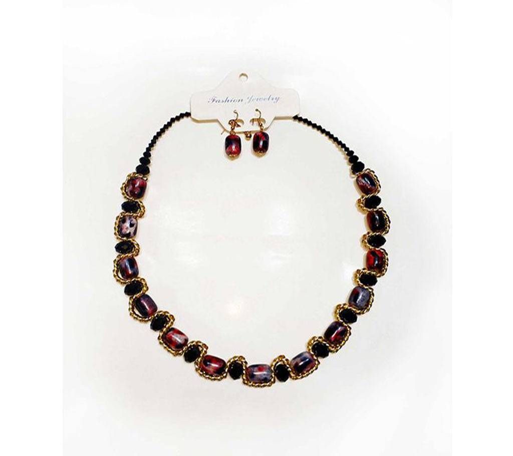 red pearl jewelry sets