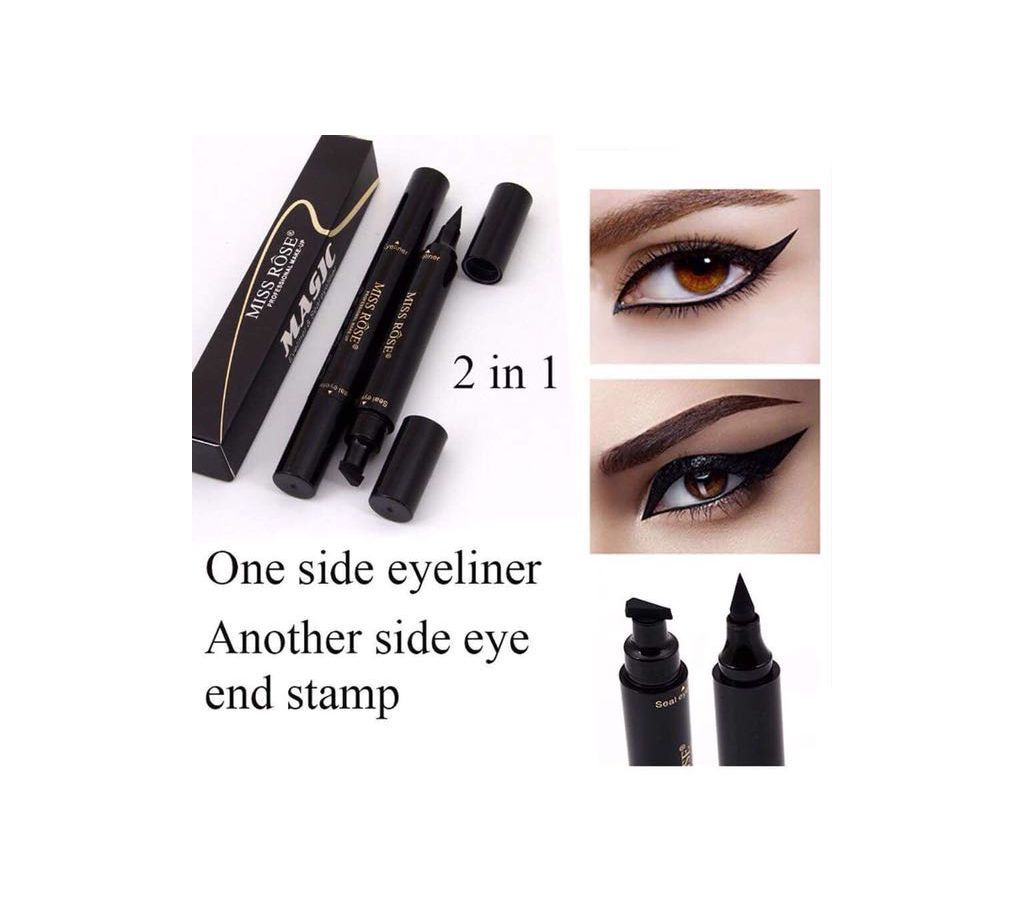 Miss Rose Waterproof Triangular Stamp Eyeliner 3.5ml Malaysia