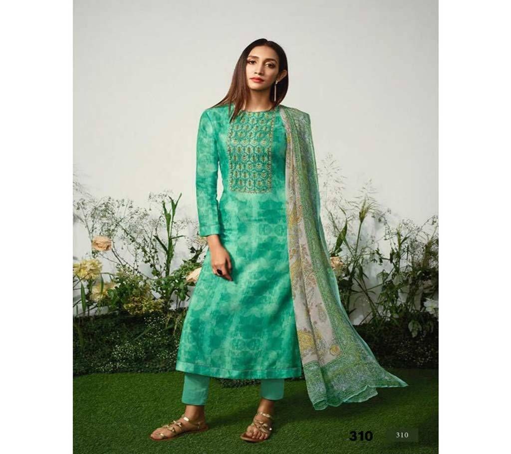 Itrana Harmony - 310 Unstitched Cotton Three-piece