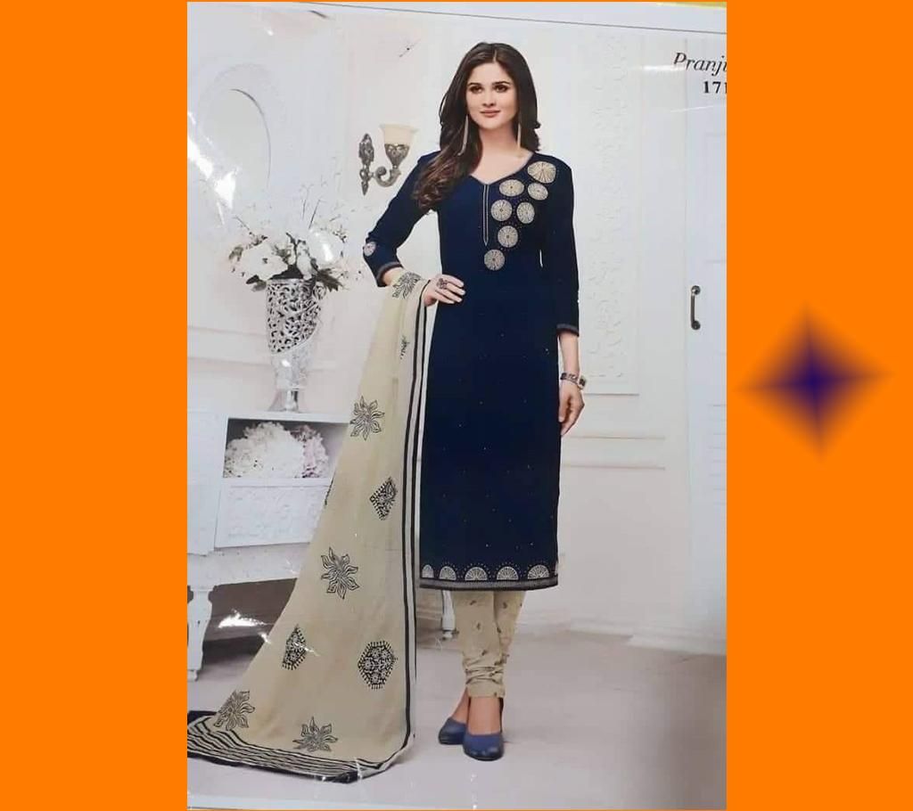 PRANJUL PRIYANASHI cotton printed unstitched three piece