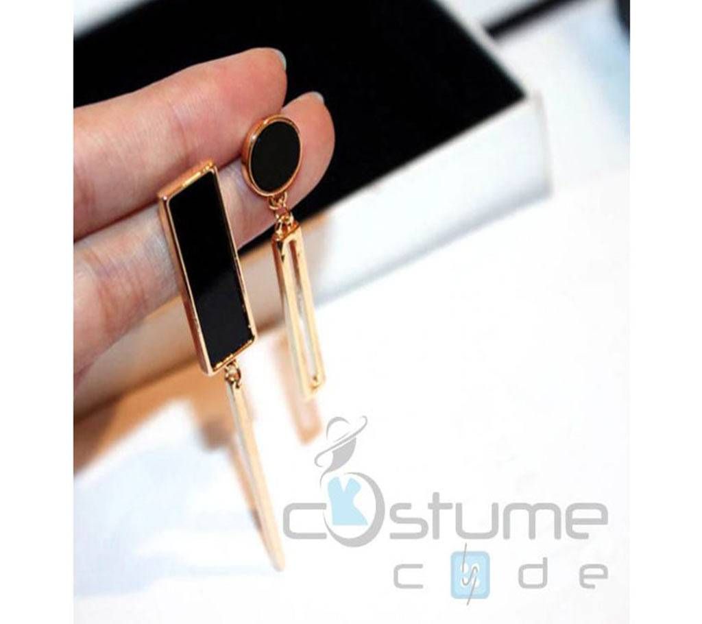 Geometric Long Asymmetrical Personalized Earrings