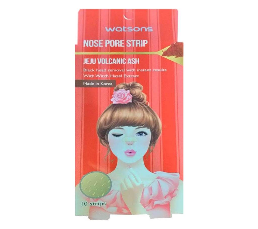 Watsons Jeju Volcanic Ash Nose Pore Strips 10pcs 