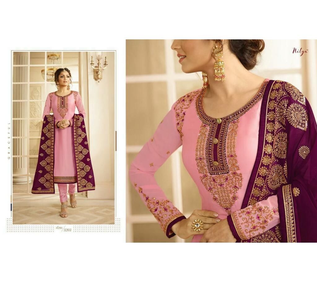 pink Georgette Salwar kameez