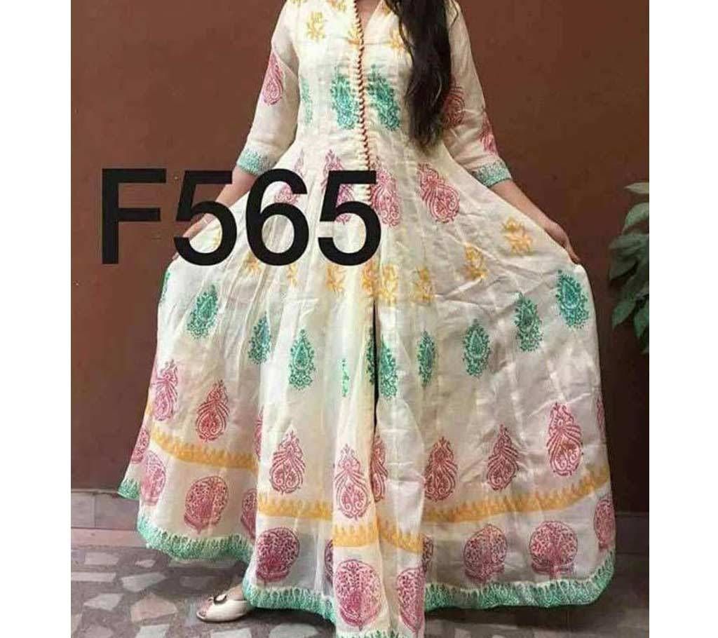 Ladies Long Cotton Skirt