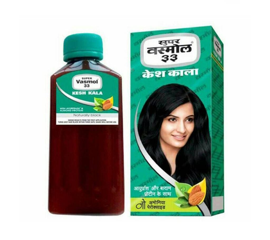 Super Vasmol 33 Kesh Kala - 100ml-India 