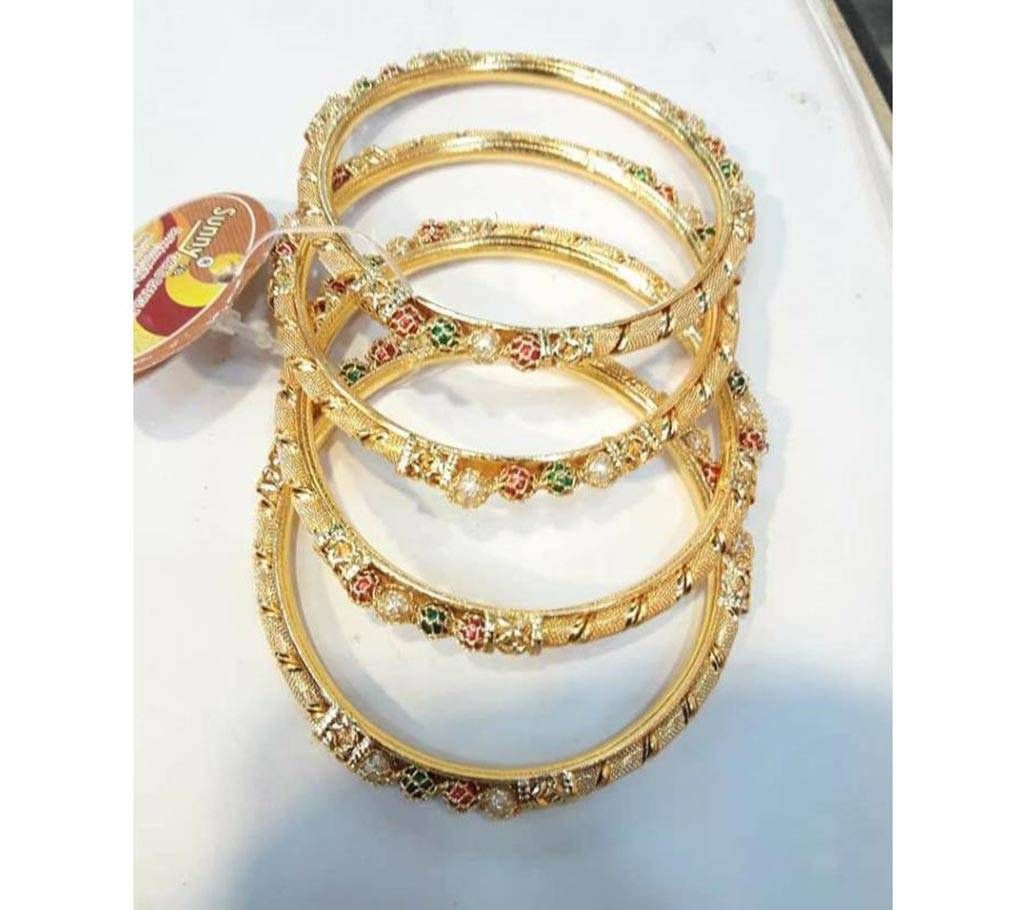 Indian golden and mina golden bangles