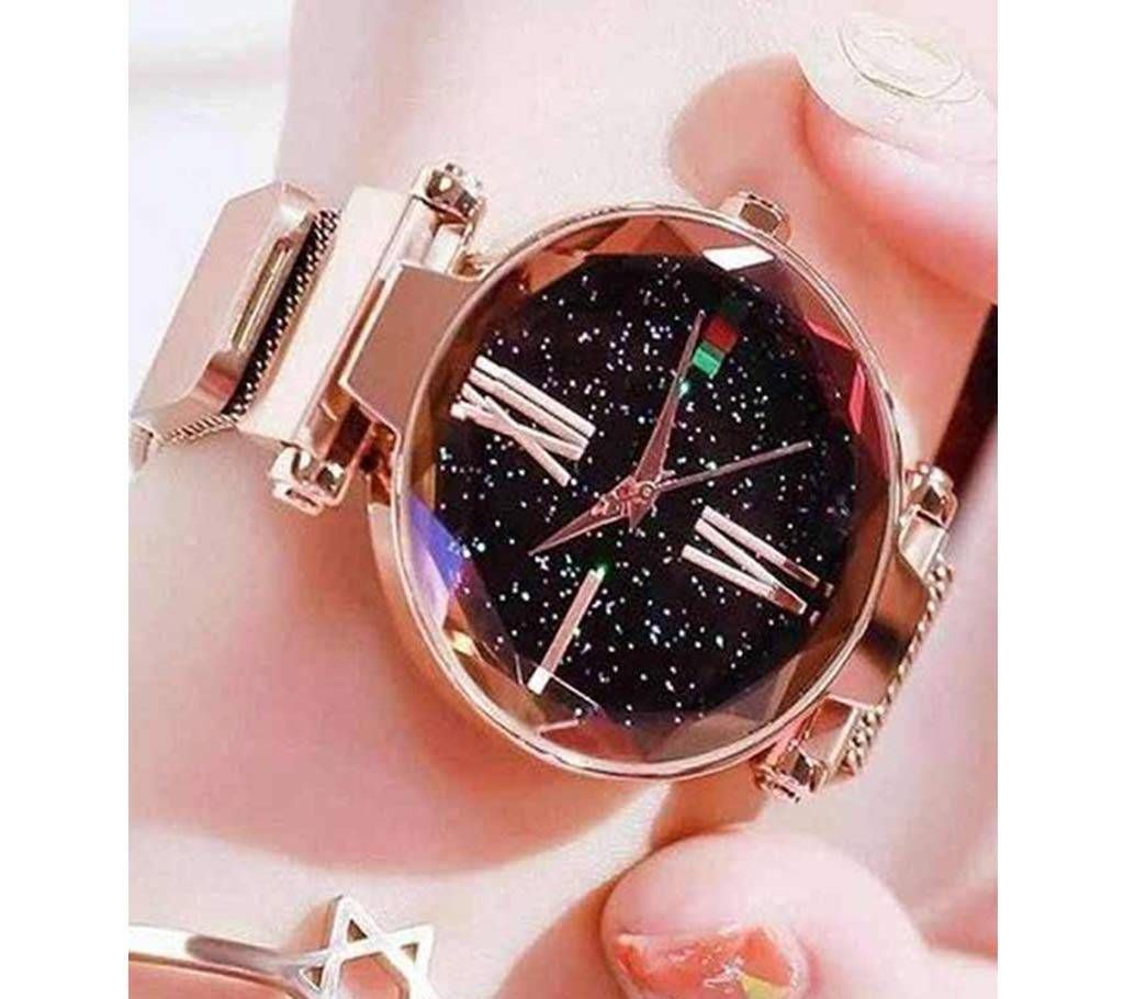 Dior High Quality Magnet Analog Watch for Women - Golden 02