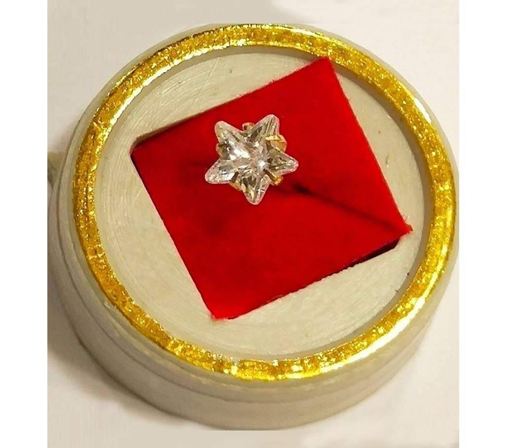 18k Gold Nose Pin-Star
