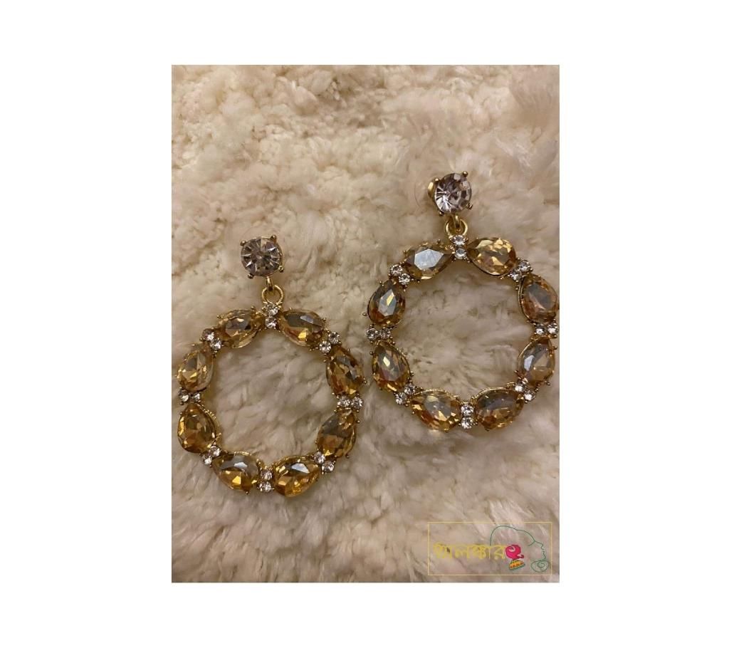 Stone Earring Round Shape