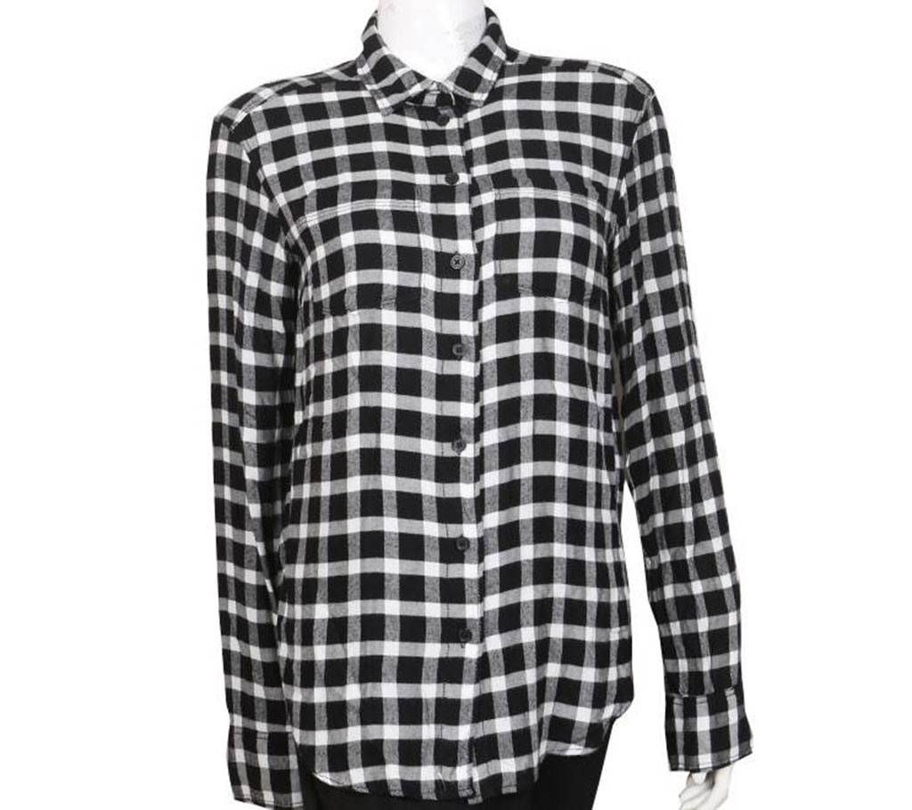 Lady's Check Cotton Shirt