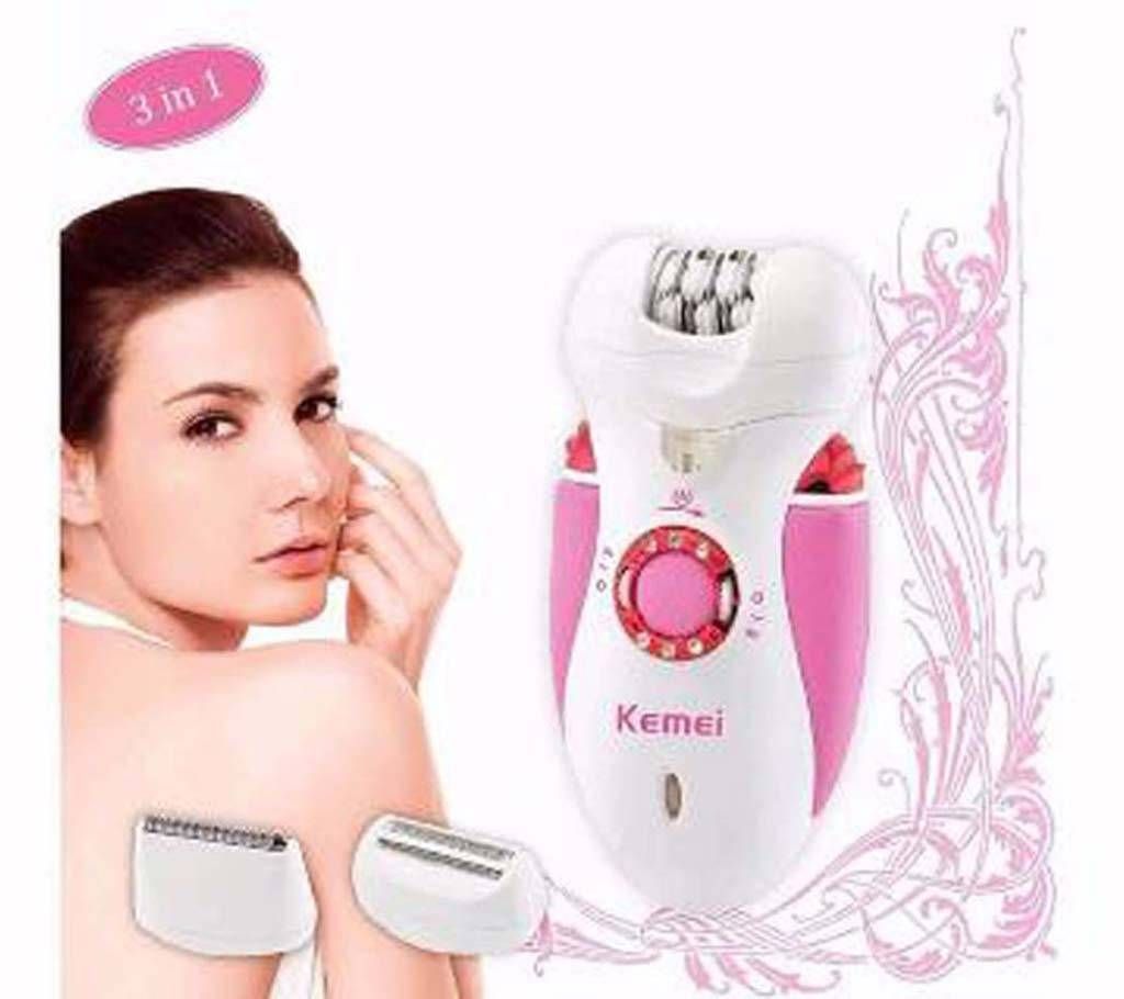 KEMEI 3 IN 1 lady shaver and epilator 