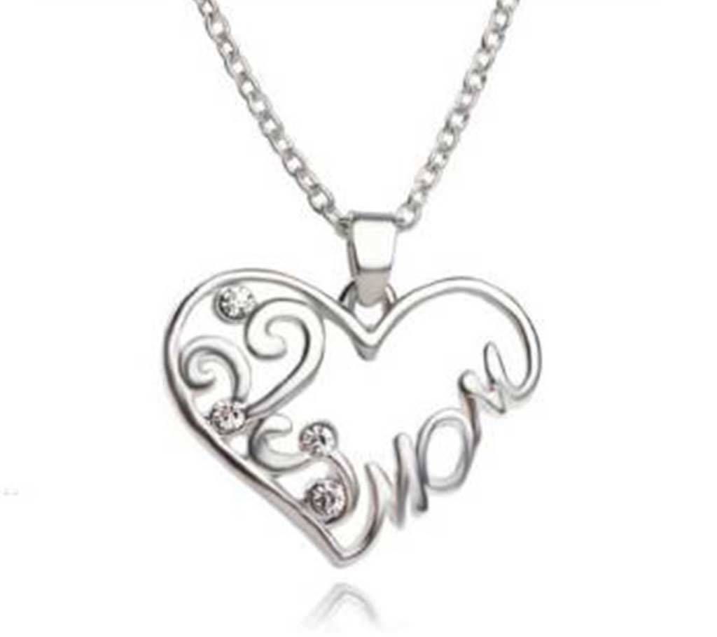 Fashion New Retro Simple Heart - Shaped Crystal Pe