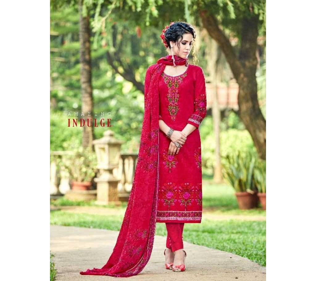Unstitched Indian KSM VIBHANSHI COTTON SUIT