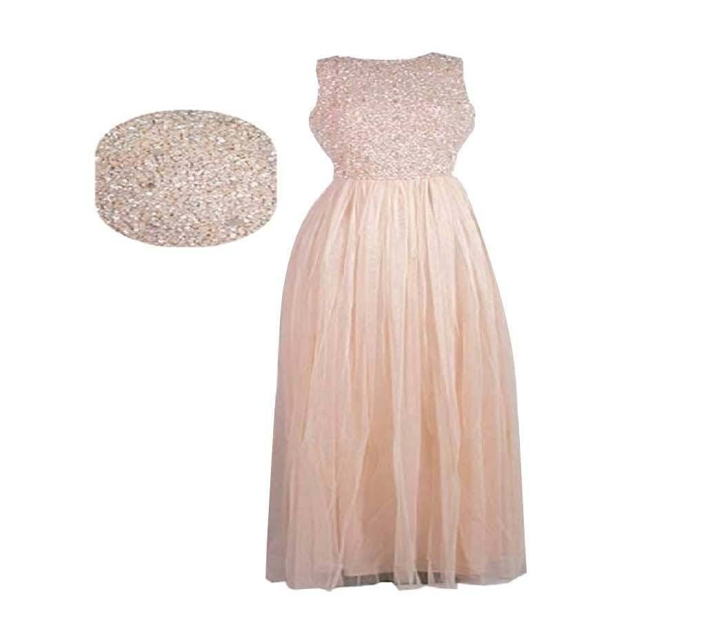 Picasso Pink Embellished Maxi Dress
