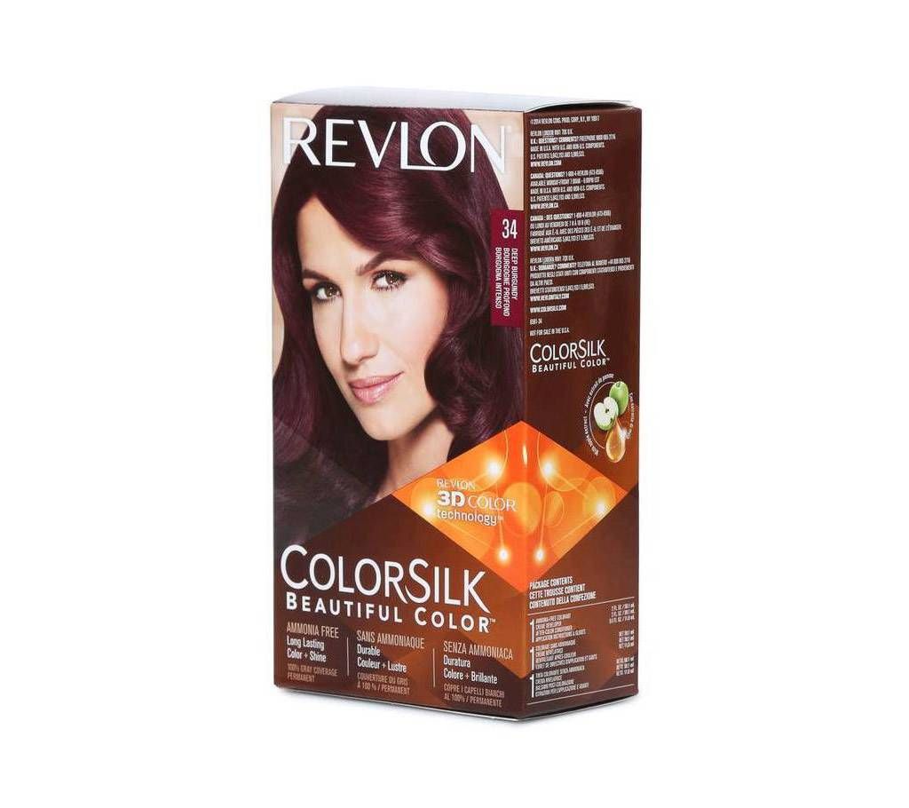 Revlon Colorsilk Deep Burgundy 34 USA hair color 