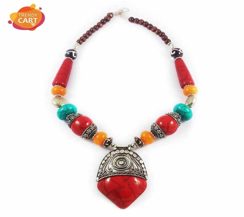 Antique Silver GFC Stone Necklace