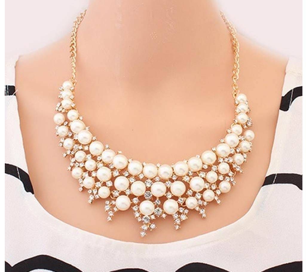 Chia Fashion Multilayer Faux Pearl Necklace (by Pink Point - CHIA48)