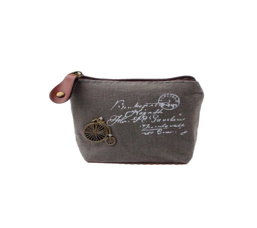 Women mini canvas bag for headphone/ coin