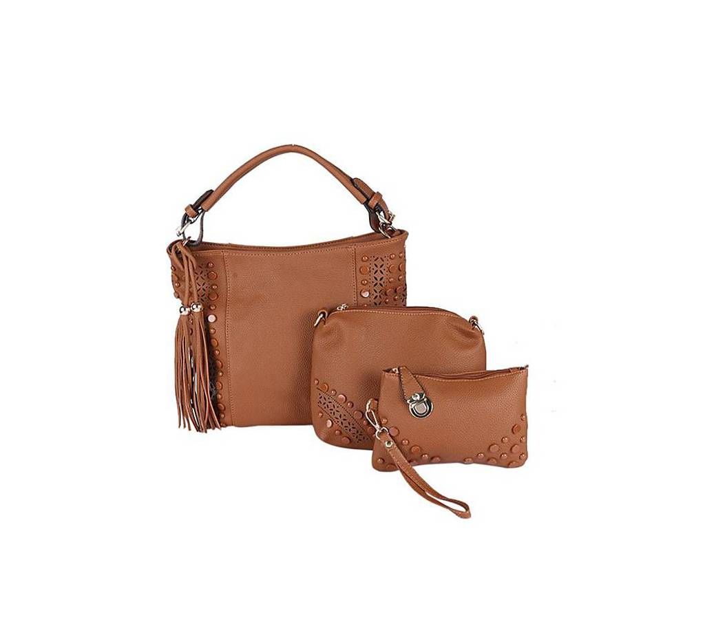 Brown Leather Shoulder Bag for Women