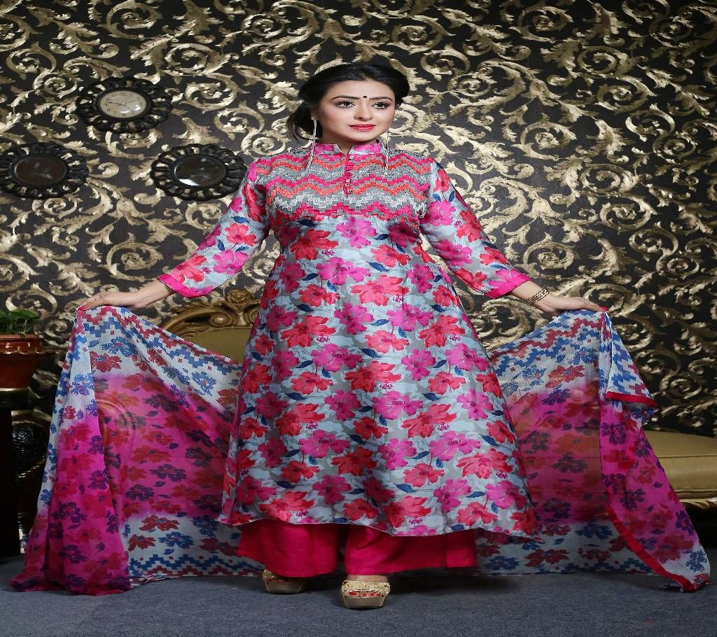 readymade silk gown
