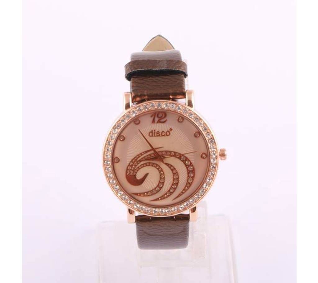 DISCO leather wrist watch copy 