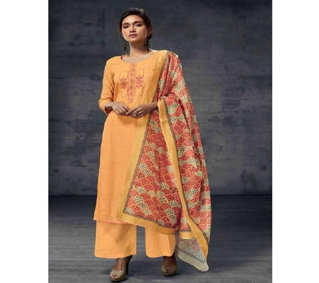 Indian unstitched cotton Salwar Kameez (Original)