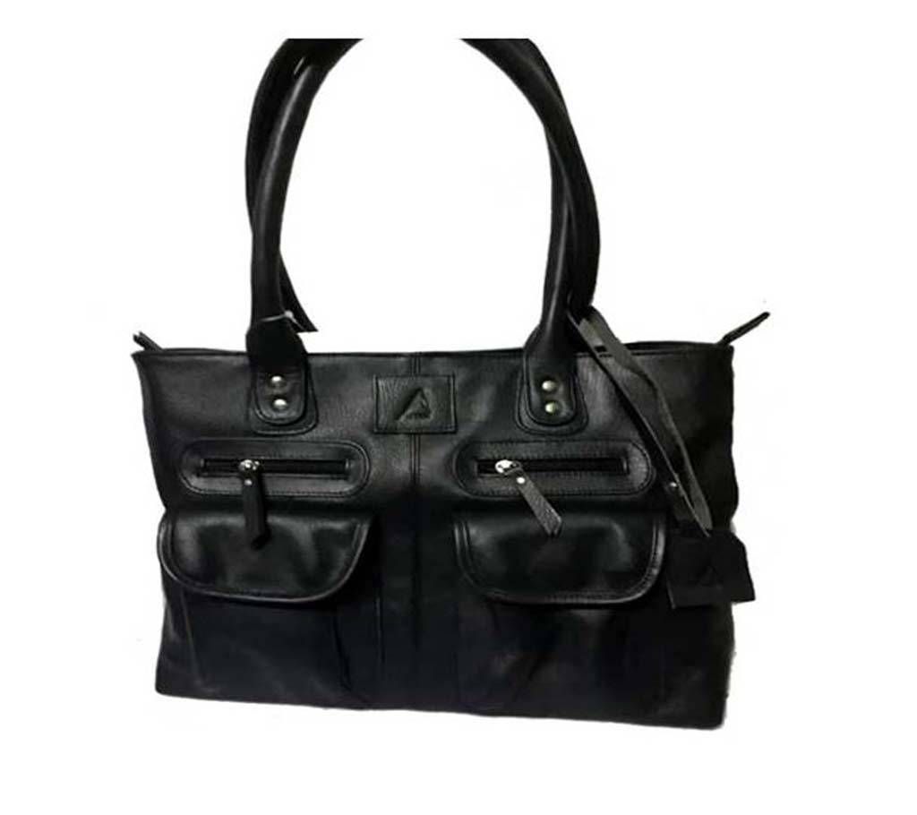 Two Pocket Long Ladies Handbag 
