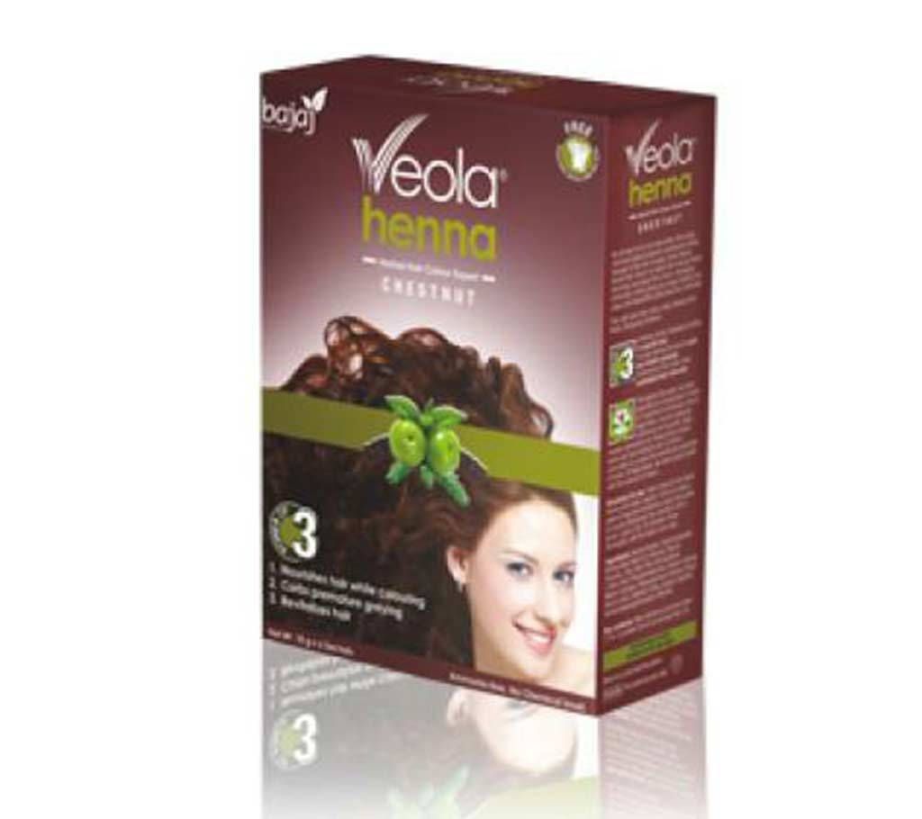 Bajaj Veola Chestnut Hair Color 60 gm (6 pieces) INDIA