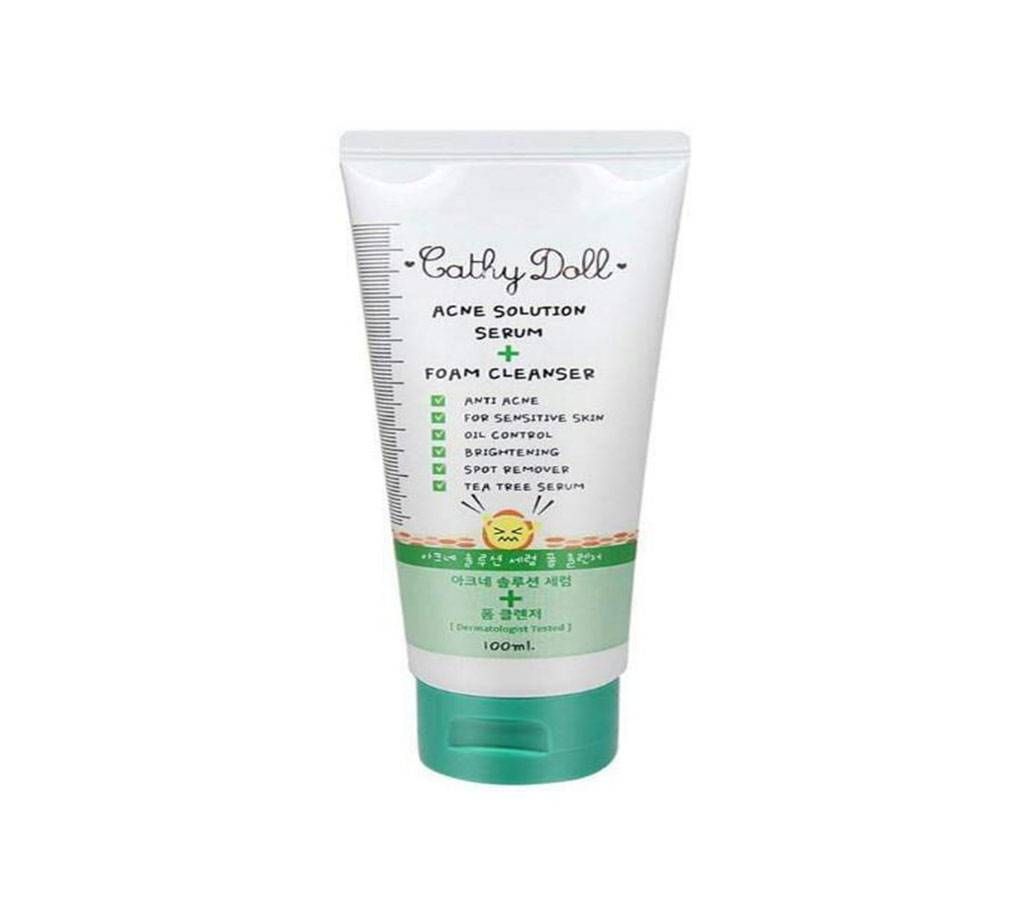 Cathy Doll Acne Solution Serum Foam Cleanser - Thailand 