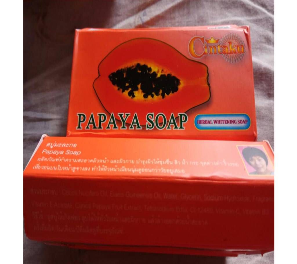 Papaya Herbal Whitening Soap 80g Thailand