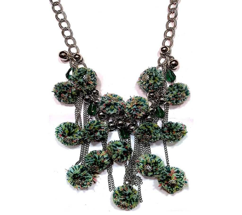 Pom Pom Handicraft Necklace for Women