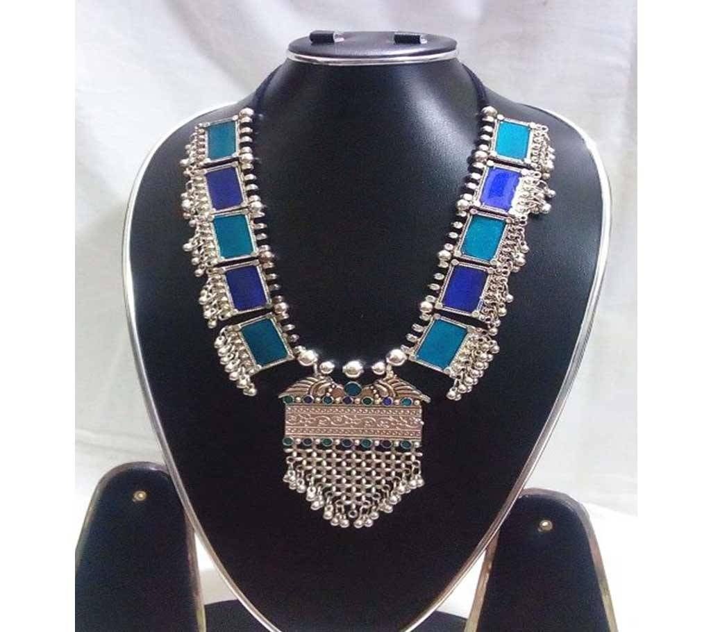 AFGANI MALA WITH PEA-COCK MEENAKARI