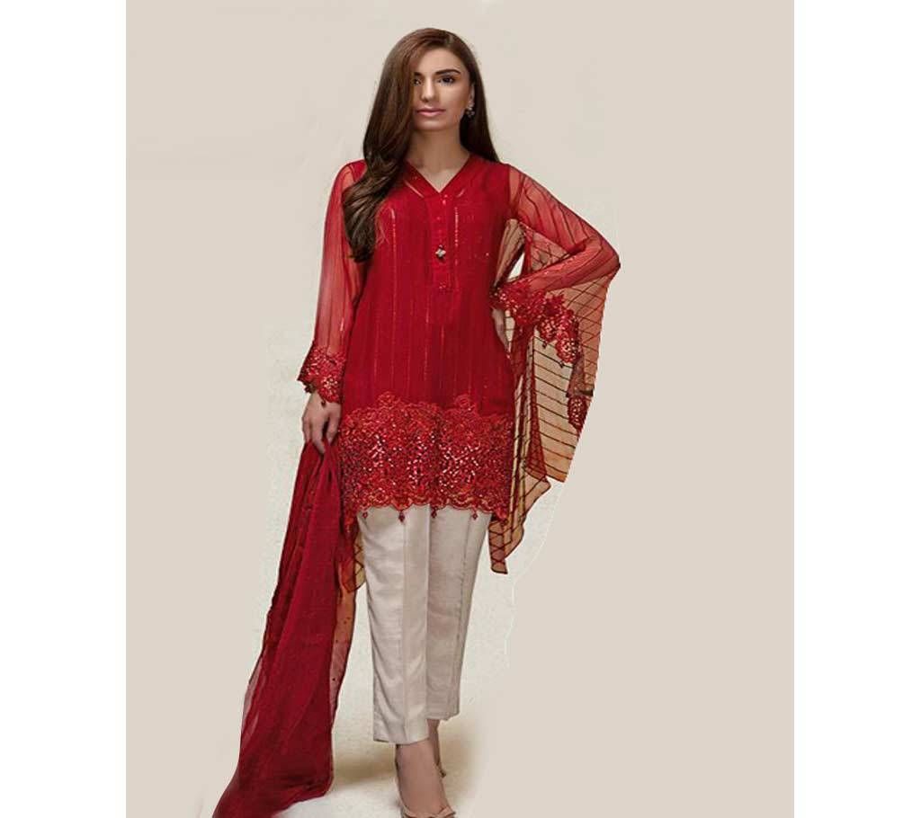 Georgette with Embroidery Unstitched Suit 