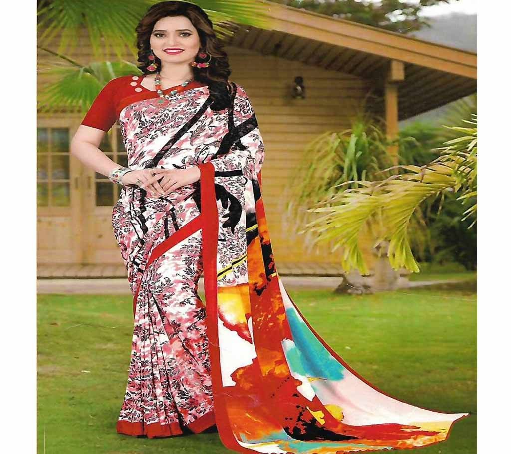 Indian Silk Sharee With Blous Piece