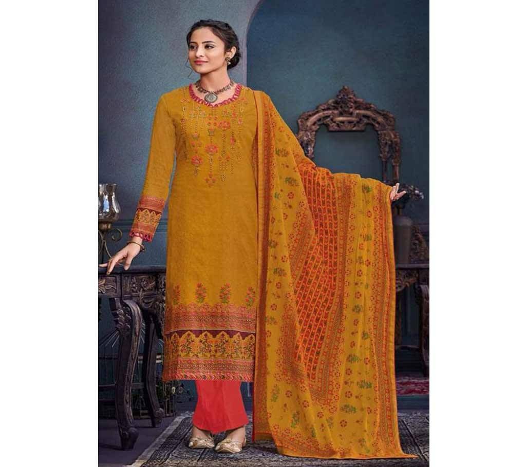 Orginal Indian Dress Pure Nazneen chiffon Dupatta with interlock