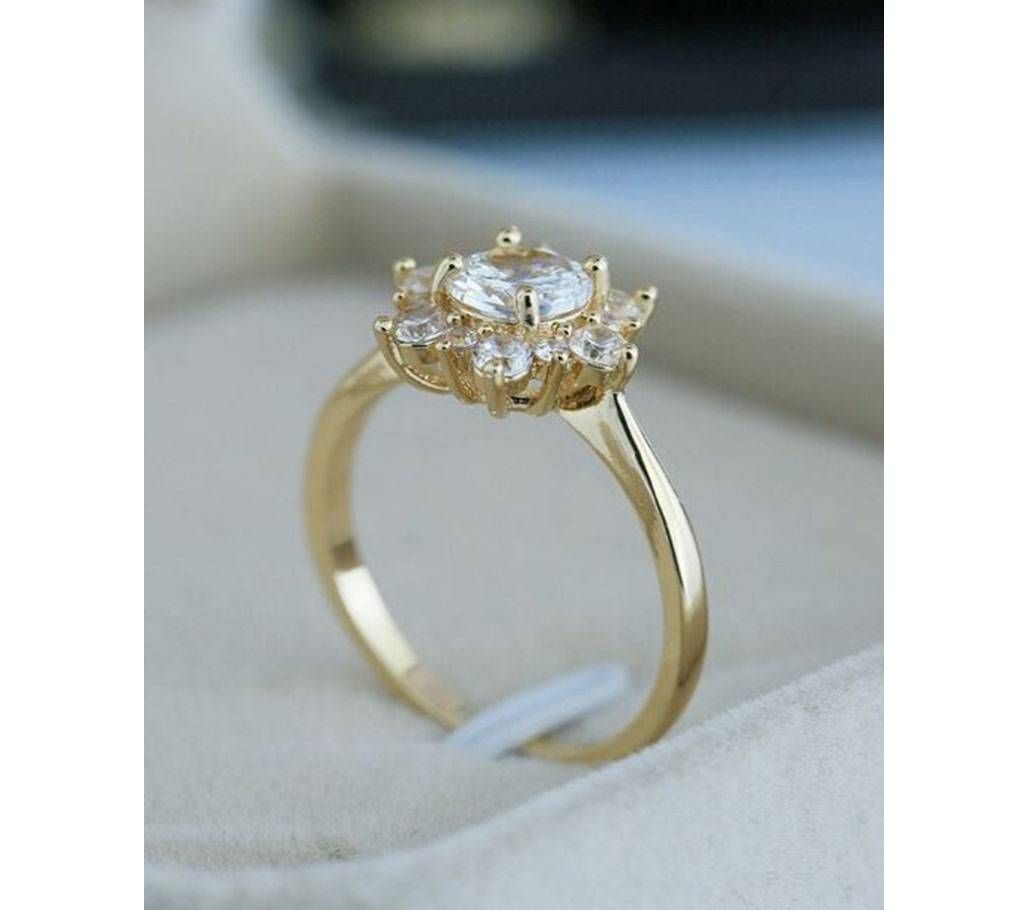 Simple Creative Flower Snowflake Lady Ring Jewelry