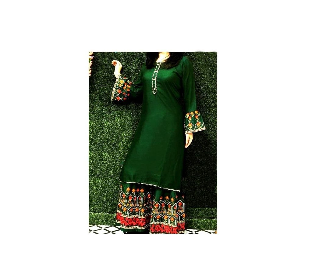 New  Style Georgette Three Piece For Women-Free Size st-68