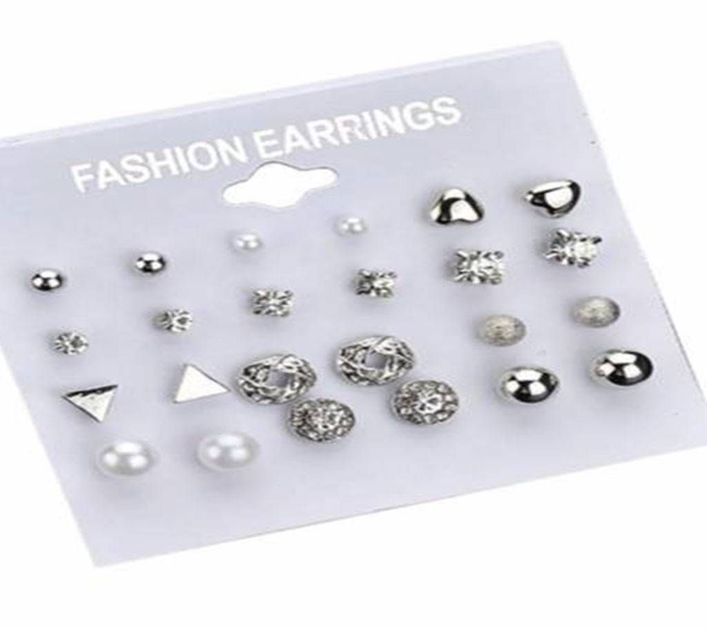 12 Pairs Stud Earrings for Women