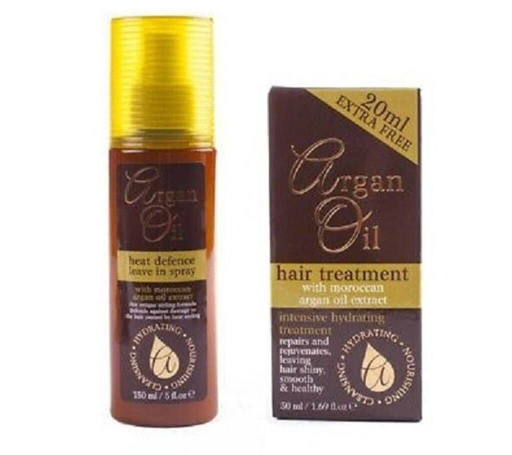 Xpel Argan Oil Heat Defense Leave in Spray-150ml-UK