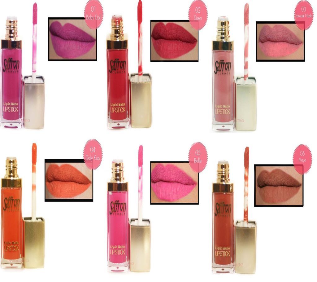 Saffron Liquid Matte Lipstick (UK imported product)