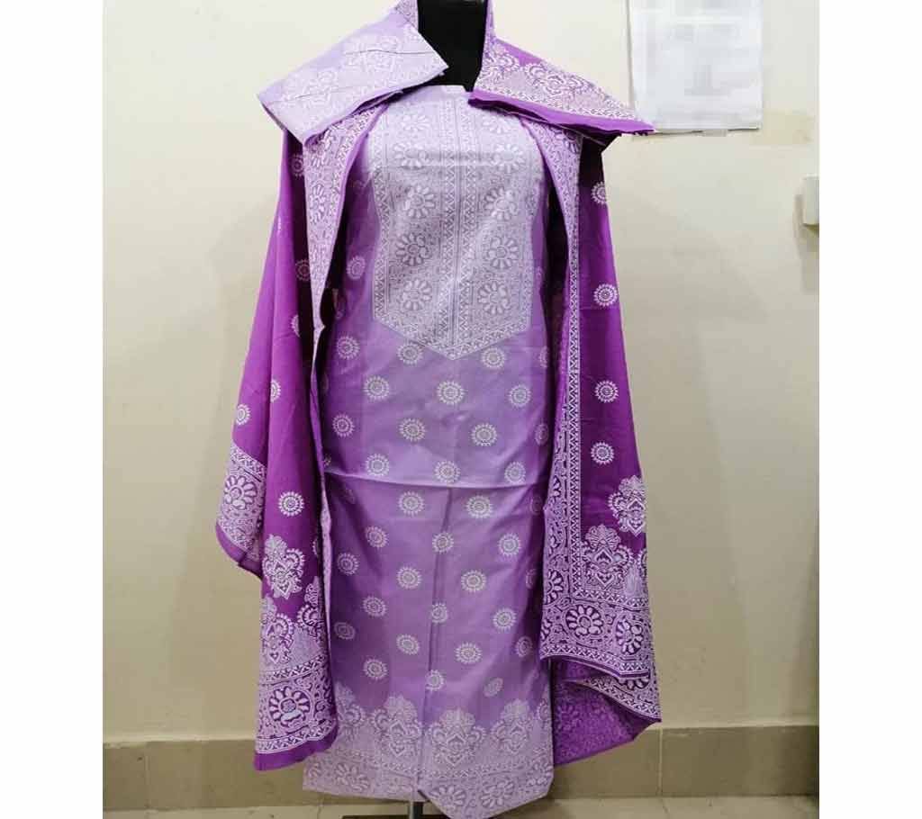 Katan Skin Print Cotton Shalwer Kameez for Women-12
