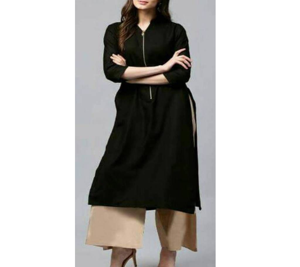 Cotton Stitched Kurti & Palazoo Set