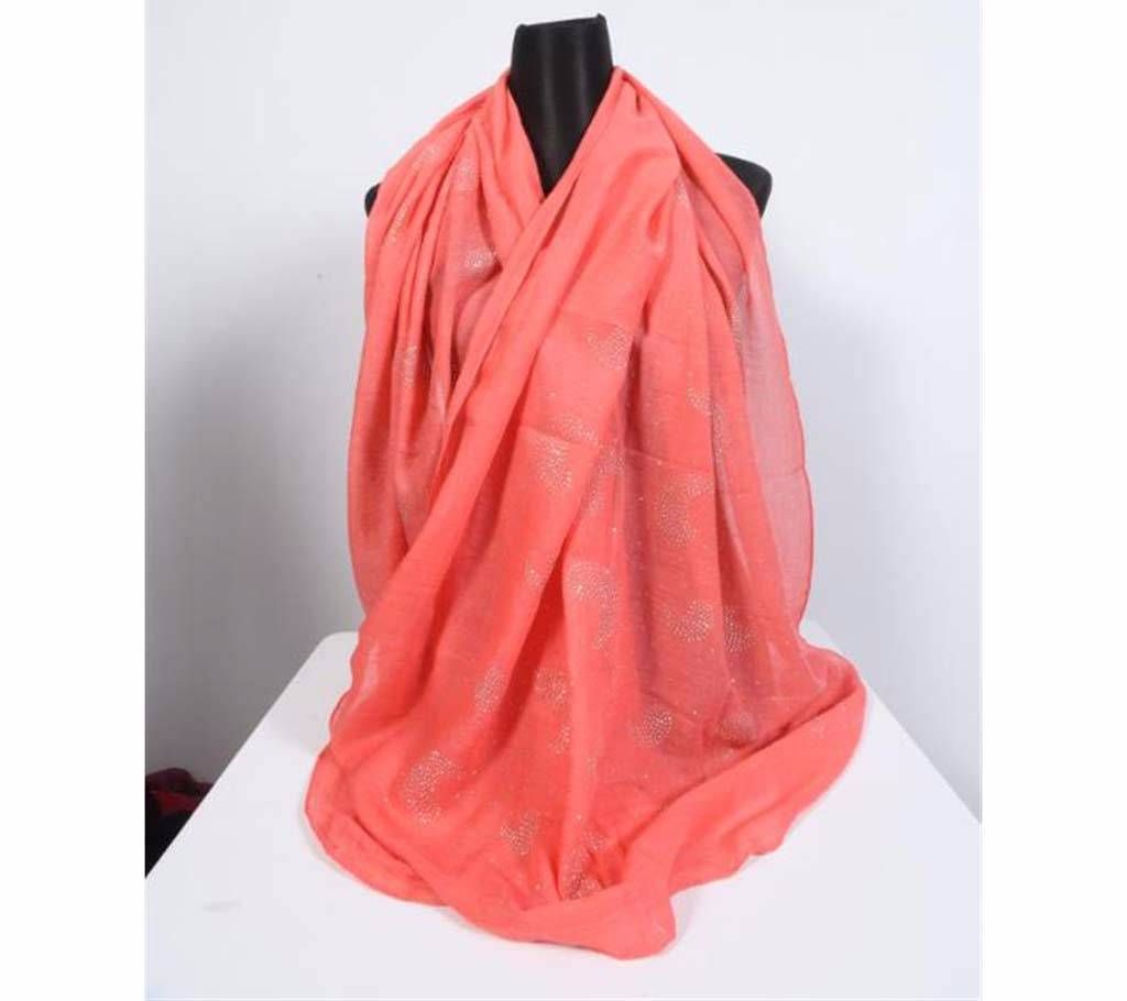 Light Orange Color Cotton Hijab