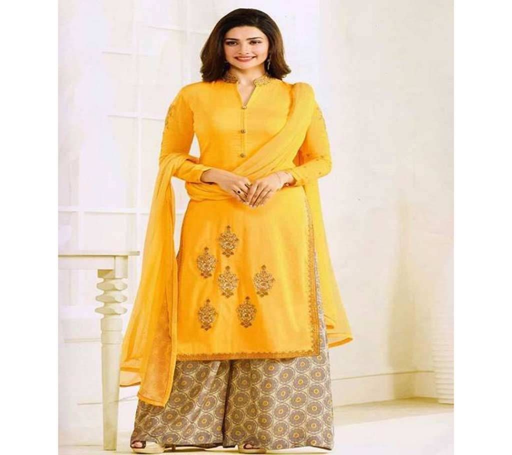 Unstitched Georgette Embroidery 3 Pcs (Copy)