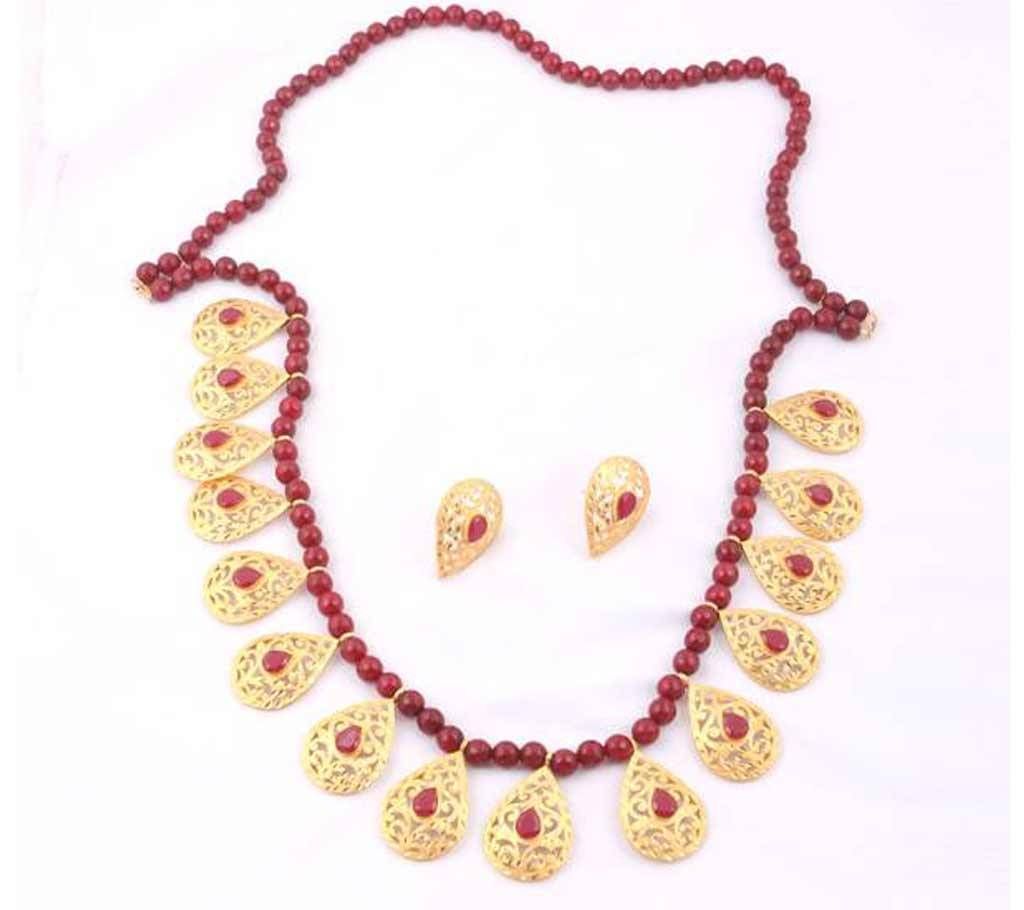 Gold plate Necklace set
