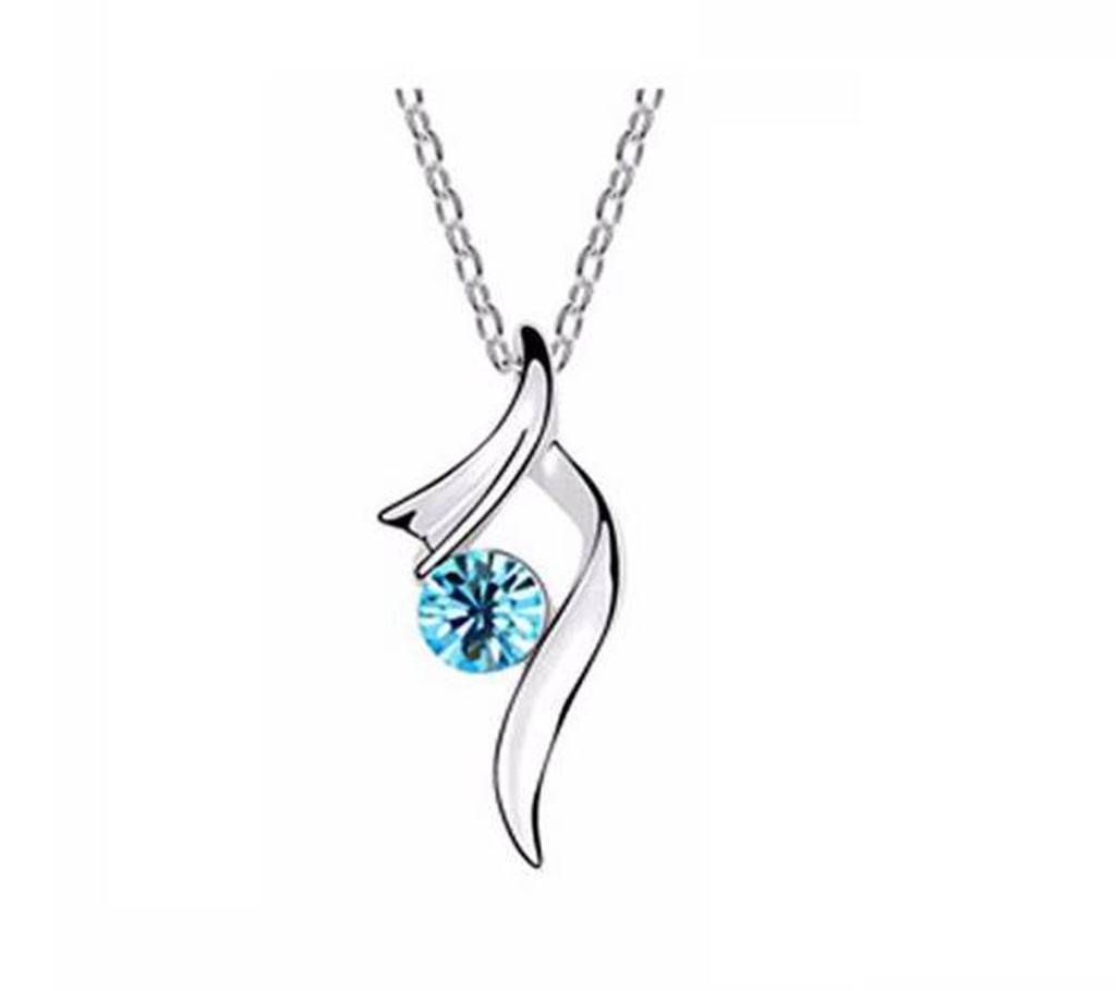 Silver Plated Austrian Crystal Necklace