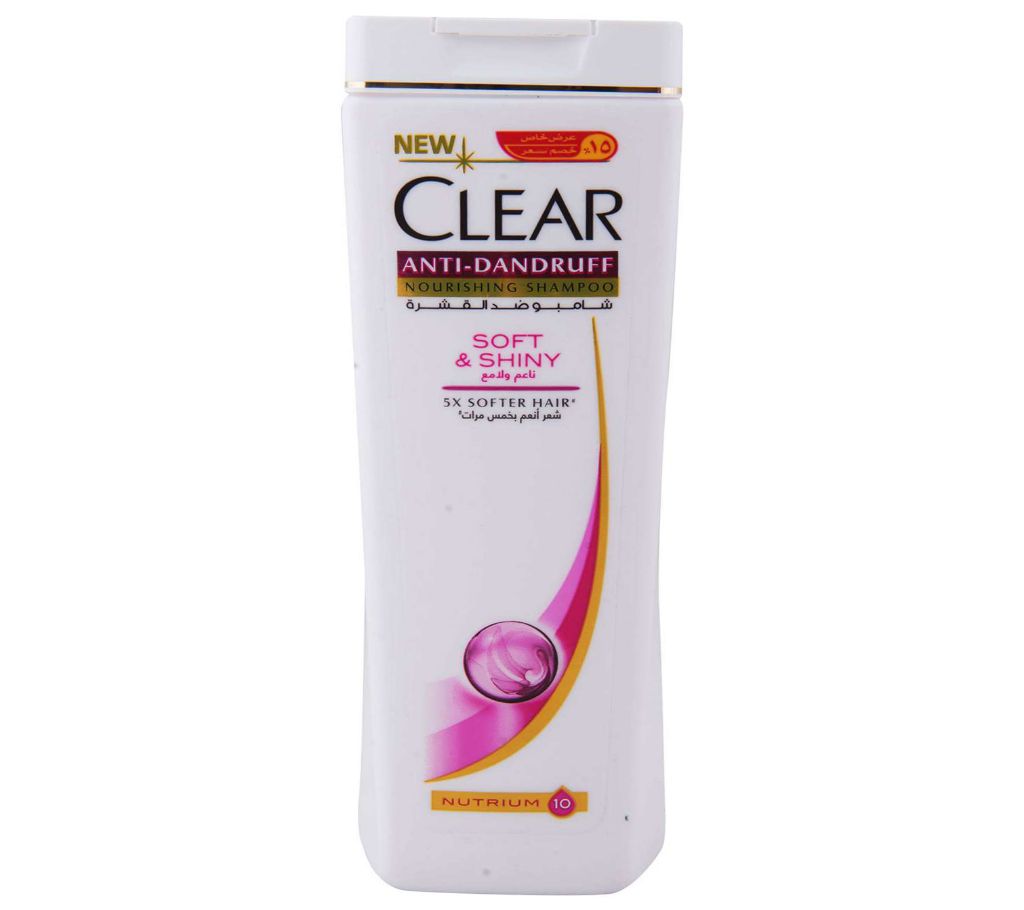 Clear Anti-Dandruff Soft & Shiny Shampoo - 400ml
