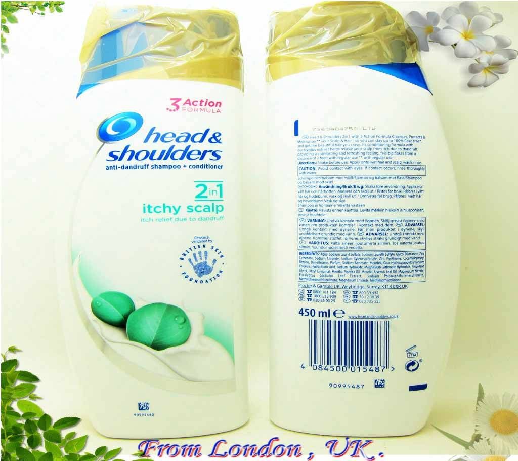 Head & Shoulders 2 In 1 Itchy Scalp Sham+Con 450ml (France)