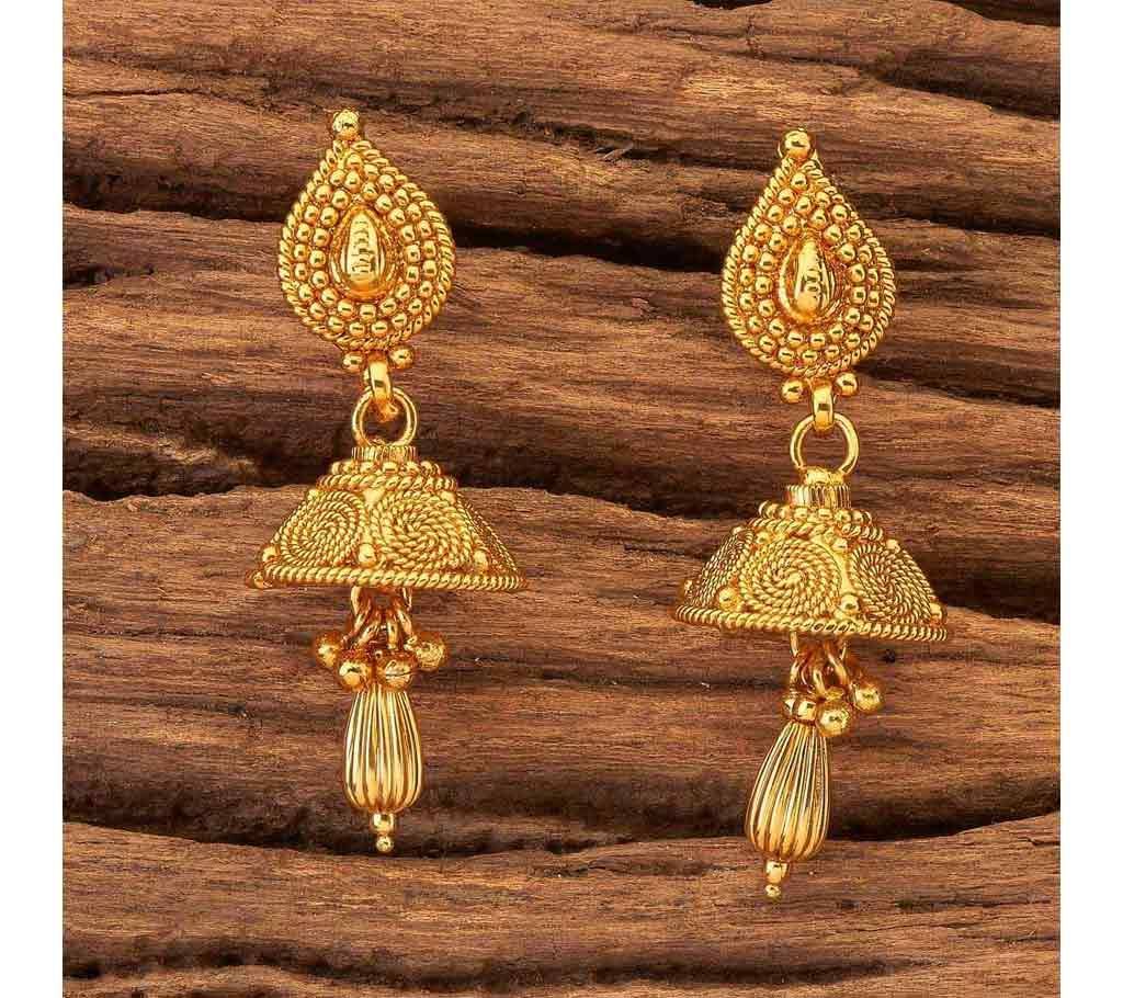 Antique Delicate Earrings With Gold Plating 16926 (by Pink Point - KJ16926)