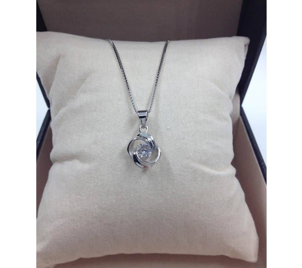 Chia Fashion 925 Silver Love Rotation Pendent set (by Pink Point - CHIA49)